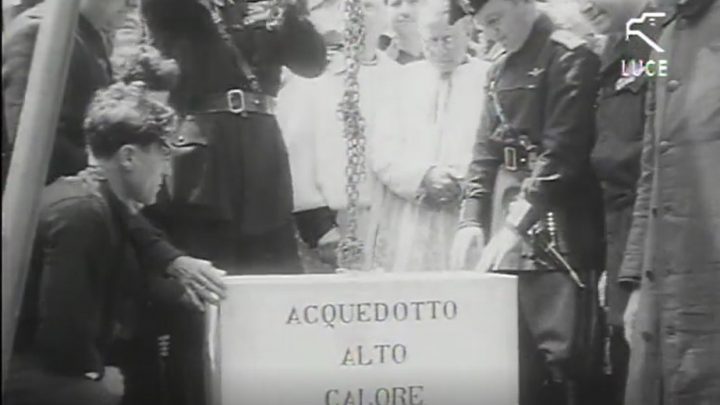 MONTELLA 1938, QUANDO  IL REGIME POSE LA PRIMA  PIETRA DELL’ALTO CALORE