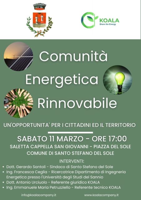 SANTO STEFANO DEL SOLE: NASCE LA COMUNITÀ ENERGETICA